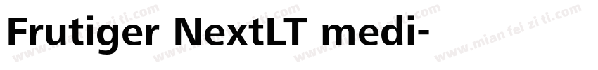 Frutiger NextLT medi字体转换